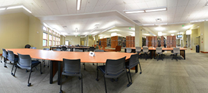 Huntsman Library second floor panoramic