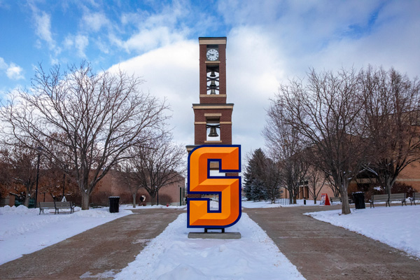 The S in front of the Bell Tower