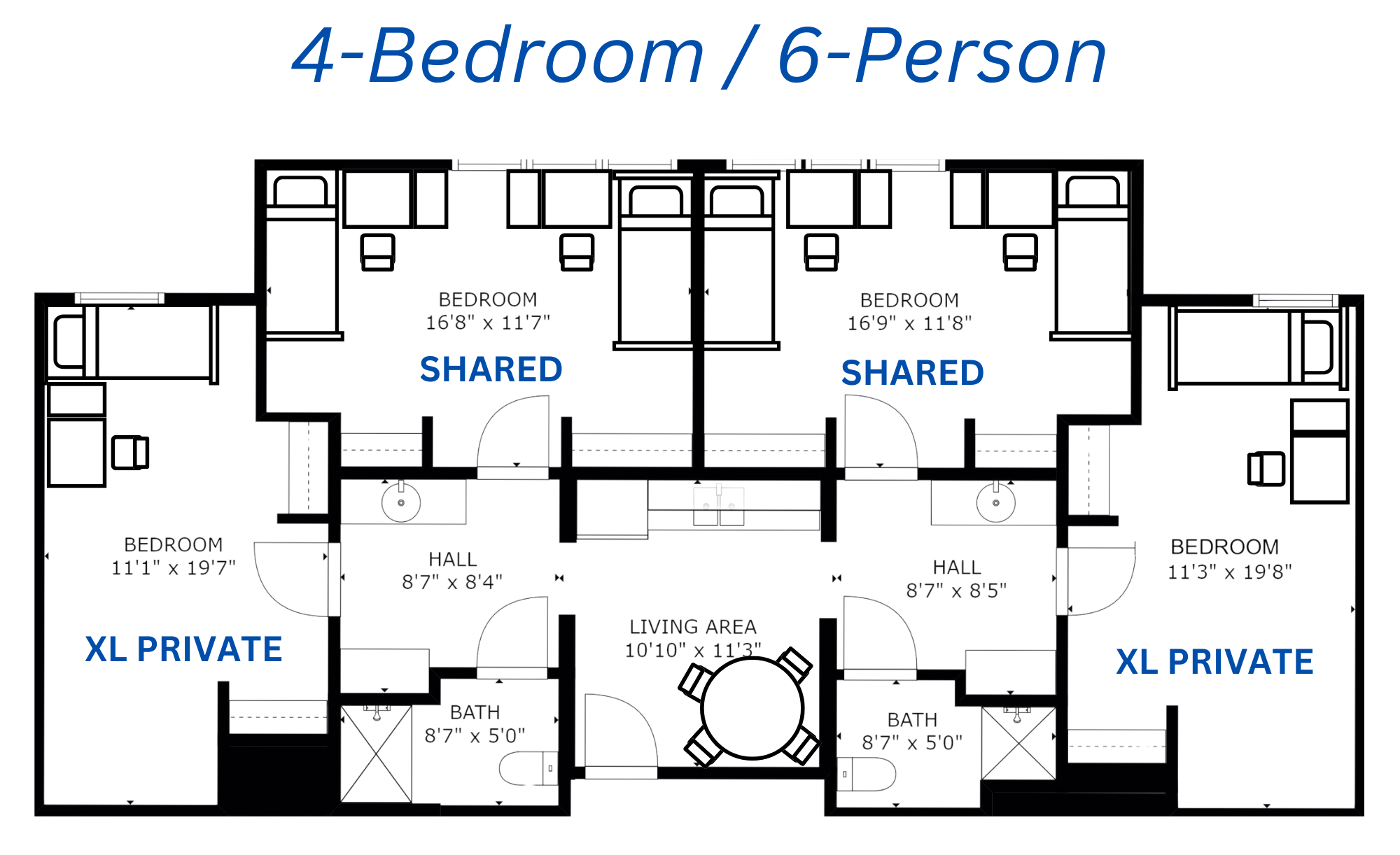 Suite 4-bed 6-person